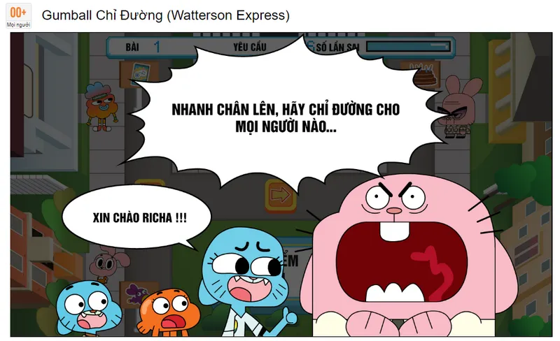 Gumball chỉ đường